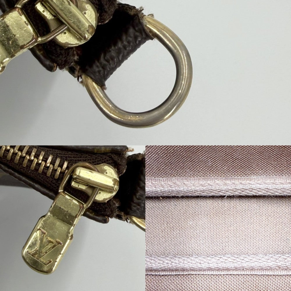 【開店SALE】 LOUIS VUITTON ルイヴィトン ハンドバッグ ポシェットアクセソワール アクセサリーポーチ ミニバッグ M51980 モノグラムキャンバス ブラウン 茶 ゴールド金具 レディース【中古品】