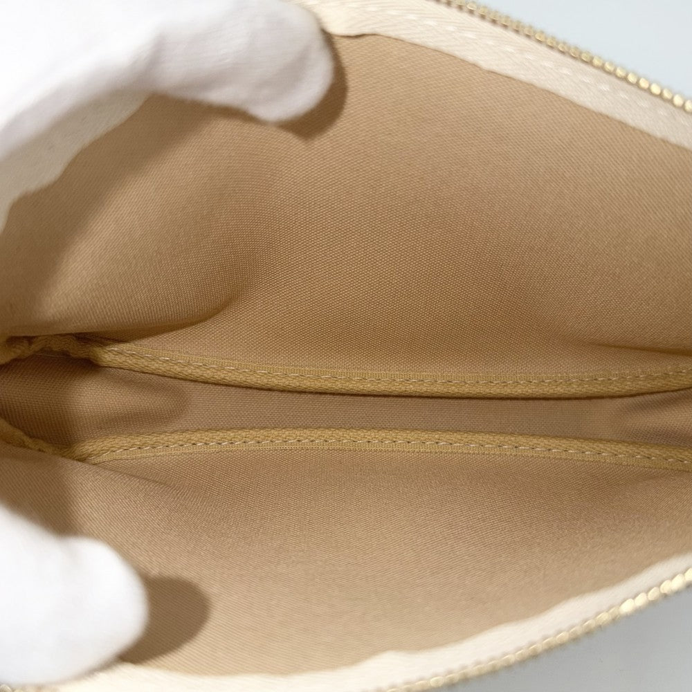LOUIS VUITTON ルイヴィトン ハンドバッグ ポシェットアクセソワール アクセサリーポーチ Pochette Accessoires N41207 ダミエアズールキャンバス ホワイト 白 ゴールド金具 レディース【中古品】