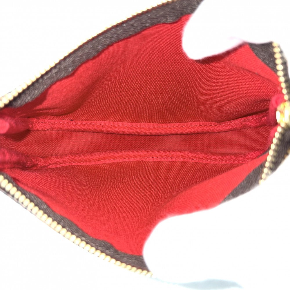 LOUIS VUITTON ルイヴィトン ハンドバッグ ミニポシェットアクセソワール アクセサリーポーチ MiniPochette Accessoires N58009 ダミエキャンバス ブラウン 茶 ゴールド金具 レディース【中古品】