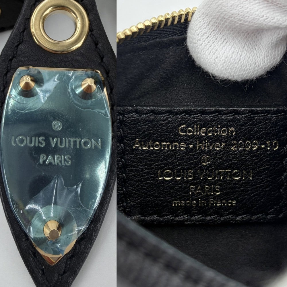 LOUIS VUITTON ルイヴィトン ハンドバッグ モノグラムエクリプス スパンコール ミニポシェットアクセソワール M60125 ブラウン 茶 ブラック 黒 ゴールド金具 レディース【中古品】