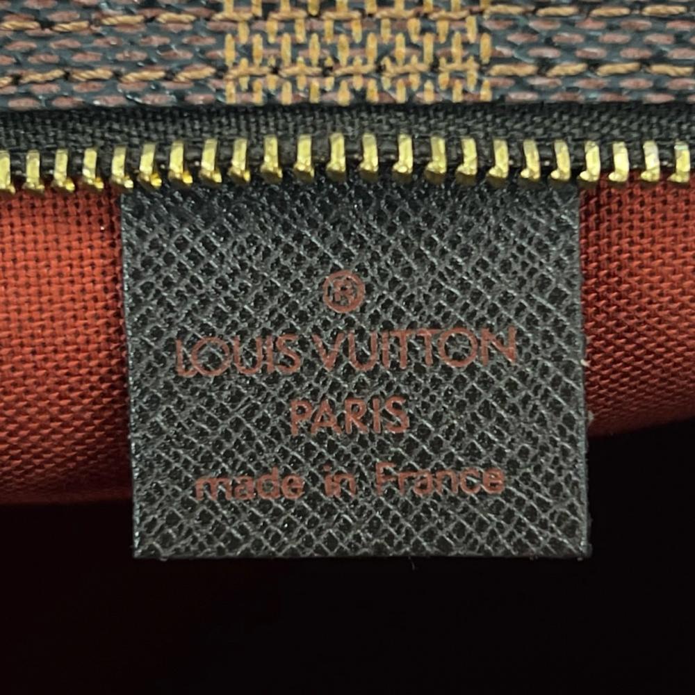LOUIS VUITTON ルイヴィトン ハンドバッグ トゥルース・メイクアップ アクセサリーポーチ N51982 ダミエキャンバス ブラウン 茶 ゴールド金具 レディース【中古品】