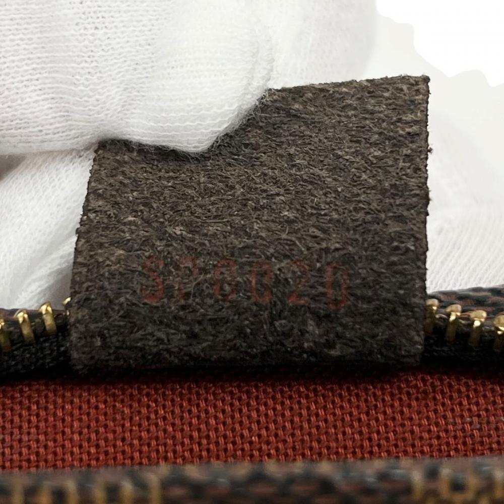 LOUIS VUITTON ルイヴィトン ハンドバッグ トゥルース・メイクアップ アクセサリーポーチ N51982 ダミエキャンバス ブラウン 茶 ゴールド金具 レディース【中古品】