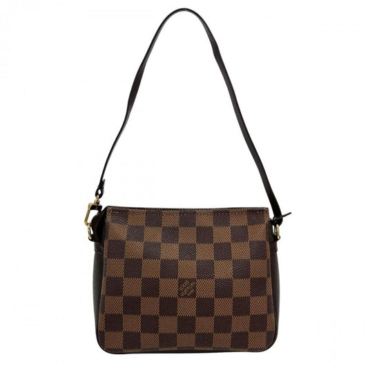 LOUIS VUITTON ルイヴィトン ハンドバッグ トゥルース・メイクアップ アクセサリーポーチ N51982 ダミエキャンバス ブラウン 茶 ゴールド金具 レディース【中古品】