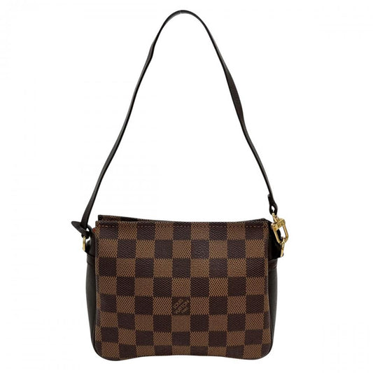 LOUIS VUITTON ルイヴィトン ハンドバッグ トゥルース・メイクアップ アクセサリーポーチ N51982 ダミエキャンバス ブラウン 茶 ゴールド金具 レディース【中古品】