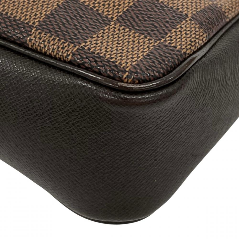 LOUIS VUITTON ルイヴィトン ハンドバッグ トゥルース・メイクアップ アクセサリーポーチ N51982 ダミエキャンバス ブラウン 茶 ゴールド金具 レディース【中古品】