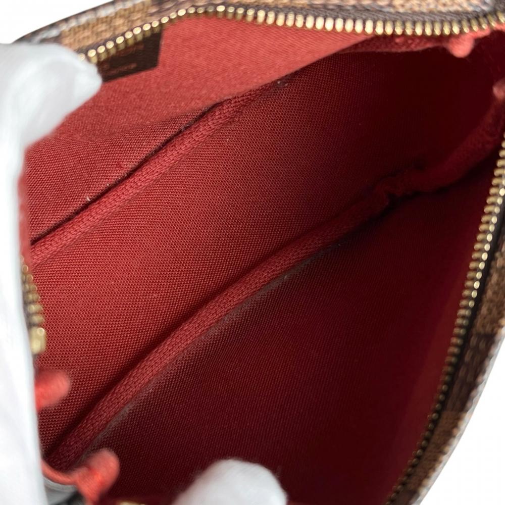 LOUIS VUITTON ルイヴィトン ハンドバッグ トゥルース・メイクアップ アクセサリーポーチ N51982 ダミエキャンバス ブラウン 茶 ゴールド金具 レディース【中古品】