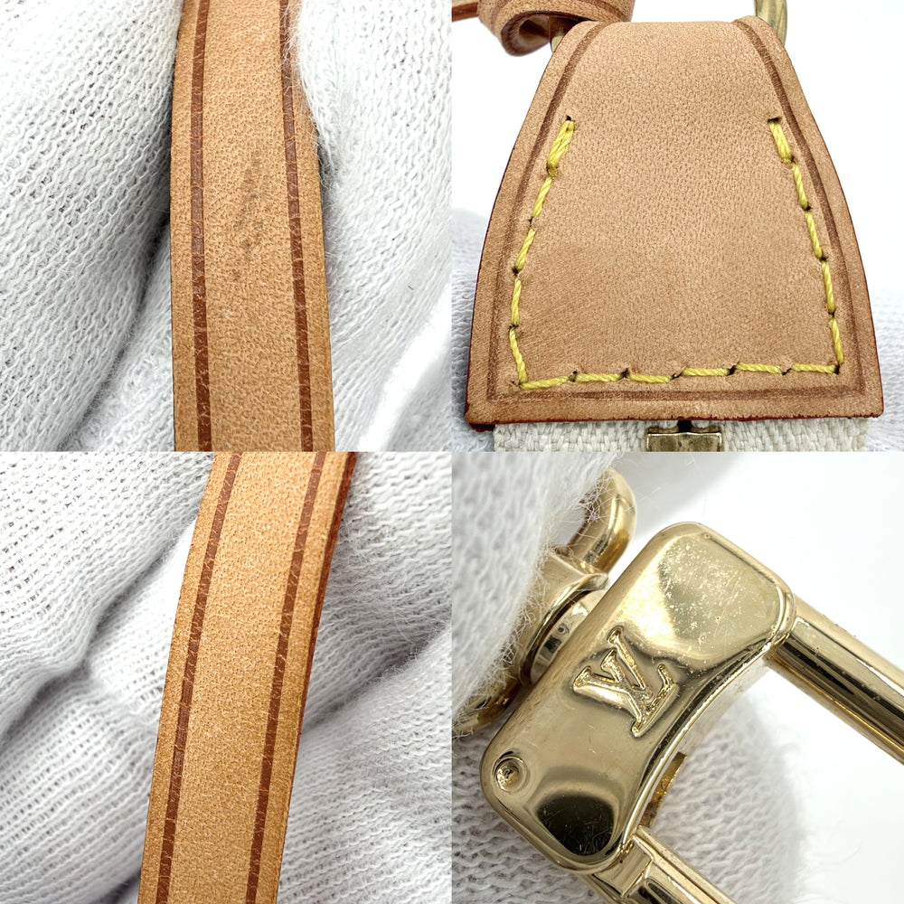 LOUIS VUITTON ルイヴィトン ハンドバッグ ポシェット アクセソワール アクセサリーポーチ N41207 ダミエアズールキャンバス ホワイト 白 ゴールド金具 レディース【中古品】