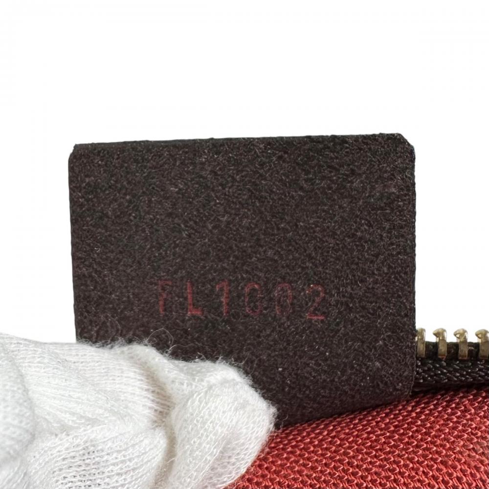 LOUIS VUITTON ルイヴィトン ハンドバッグ ナヴォナ ポーチ N51983 ダミエキャンバス ブラウン 茶 レディース【中古品】