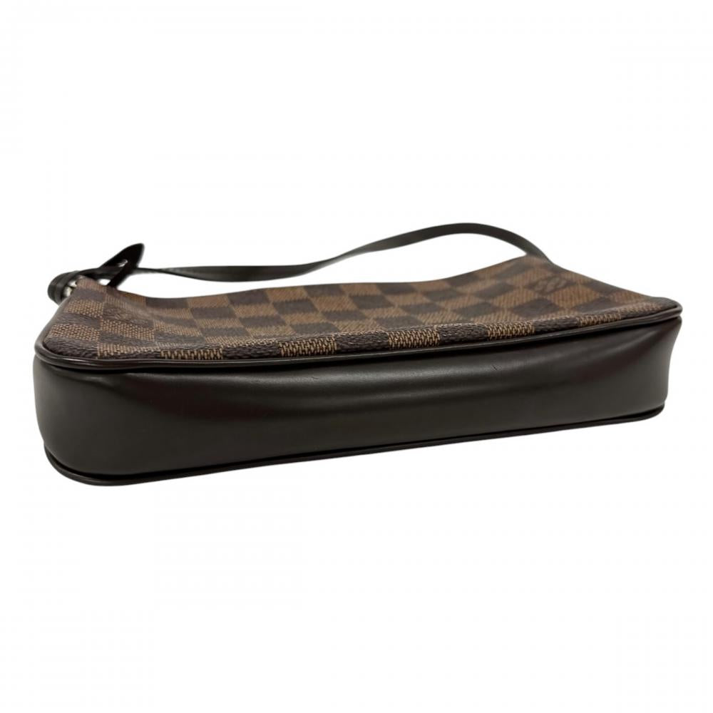 LOUIS VUITTON ルイヴィトン ハンドバッグ ナヴォナ ポーチ N51983 ダミエキャンバス ブラウン 茶 レディース【中古品】