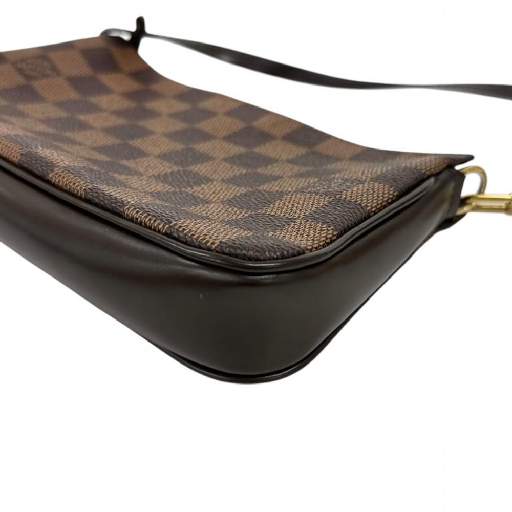 LOUIS VUITTON ルイヴィトン ハンドバッグ ナヴォナ ポーチ N51983 ダミエキャンバス ブラウン 茶 レディース【中古品】