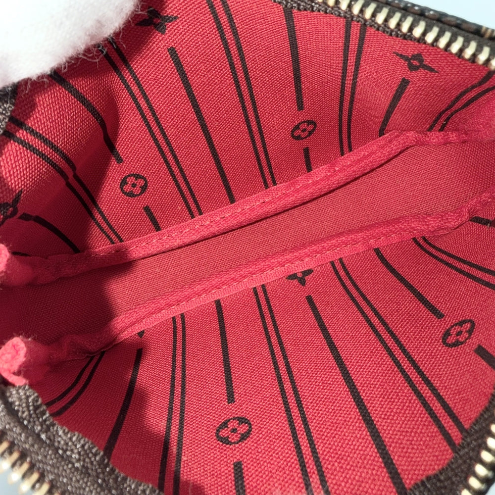 LOUIS VUITTON ルイヴィトン ポーチ ミニポシェットアクセソワール T&B アクセサリーポーチ MiniPochette Accessoires N58011 ダミエキャンバス ブラウン 茶 ゴールド金具 レディース【中古品】