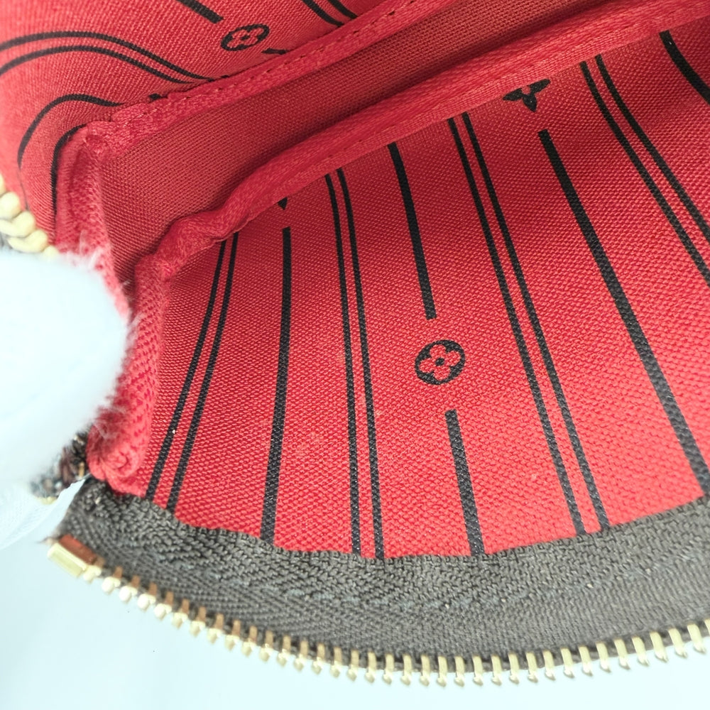 LOUIS VUITTON ルイヴィトン ポーチ ミニポシェットアクセソワール T&B アクセサリーポーチ MiniPochette Accessoires N58011 ダミエキャンバス ブラウン 茶 ゴールド金具 レディース【中古品】