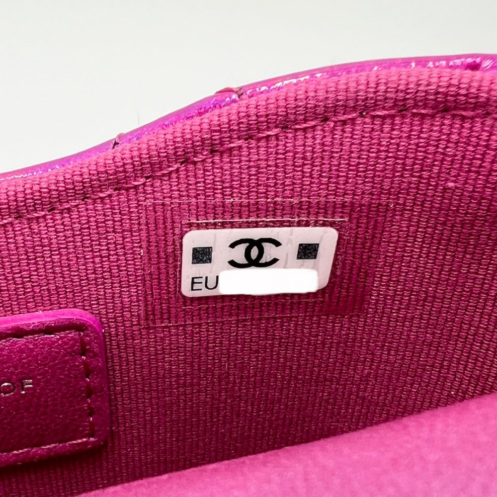 【開店SALE】 CHANEL シャネル ポーチ マトラッセ ココマーク チェーン ミニ 2023イヤーズギフト ピンク シルバー金具 レディース【中古品】