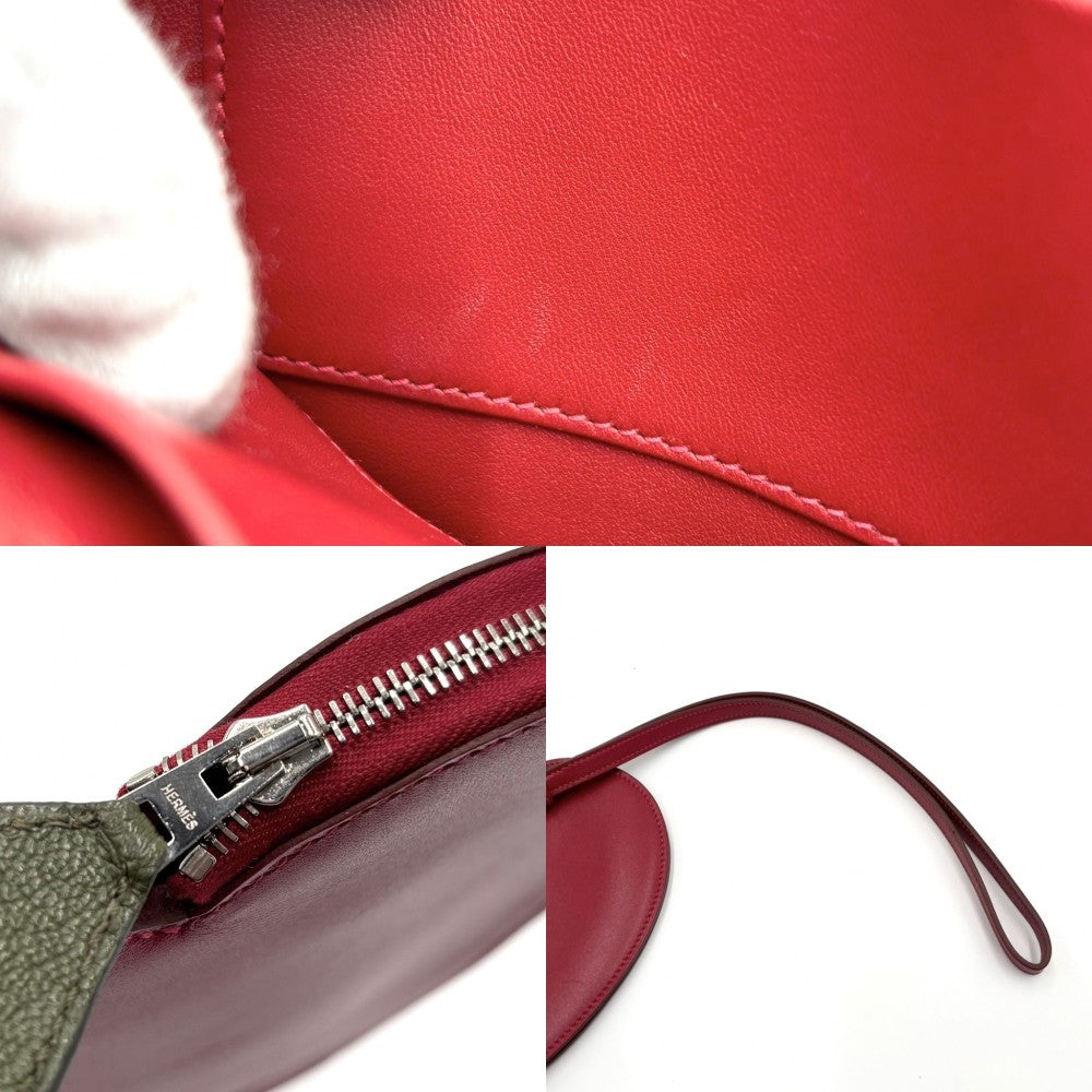 【開店SALE】 HERMES エルメス ハンドバッグ トゥッティフルッティ アップル ポーチ 鞄 かばん X スイフト レッド 赤 ルージュヴィフ シルバー金具 レディース 2016年【中古品】