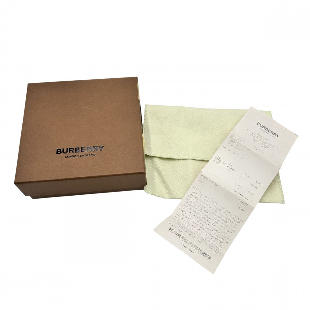 【開店SALE】 BURBERRY バーバリー カードケース コンパクトウォレット コインケース 小物 ブラック 黒 ゴールド金具 レディース【中古品】
