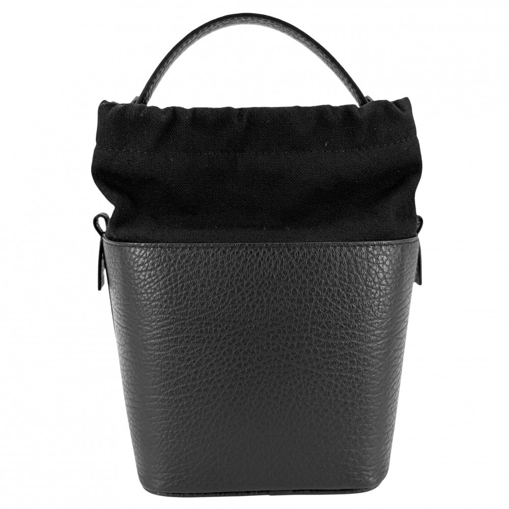 MAISON MARGIELA メゾンマルジェラ 2WAY ショルダーバッグ ハンドバッグ 5AC バケットバッグ S61WG0035 ブラック 黒 シルバー金具 レディース【中古品】