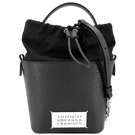 MAISON MARGIELA メゾンマルジェラ 2WAY ショルダーバッグ ハンドバッグ 5AC バケットバッグ S61WG0035 ブラック 黒 シルバー金具 レディース【中古品】