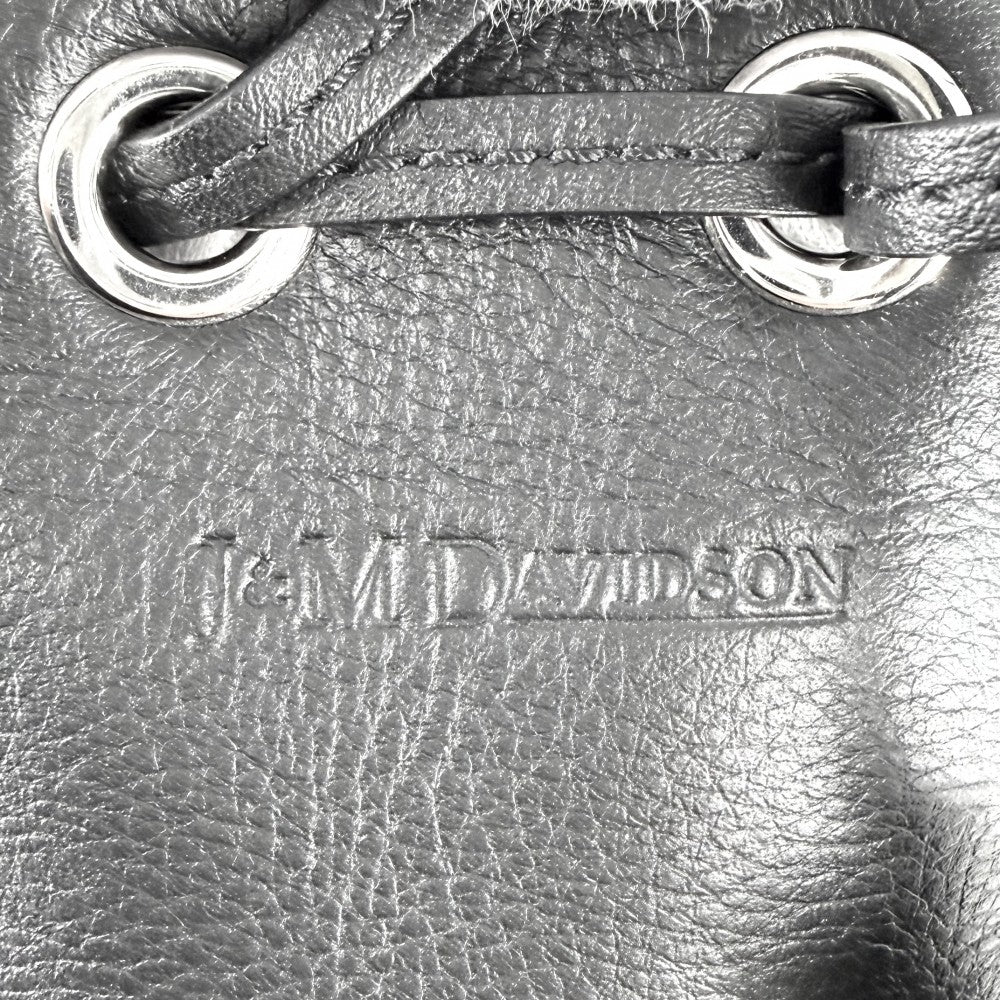 J&M Davidson ジェイアンドエムデヴィッドソン 2WAY フリンジバッグ カーニバル ミニ 巾着バッグ ハンドバッグ ショルダーバッグ レザー ラインストーン ブラック 黒 シルバー金具 レディース【中古品】
