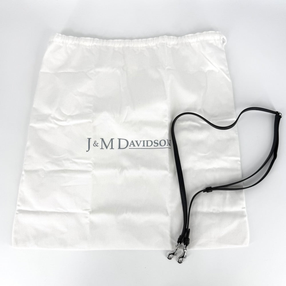 J&M Davidson ジェイアンドエムデヴィッドソン 2WAY フリンジバッグ カーニバル ミニ 巾着バッグ ハンドバッグ ショルダーバッグ レザー ラインストーン ブラック 黒 シルバー金具 レディース【中古品】