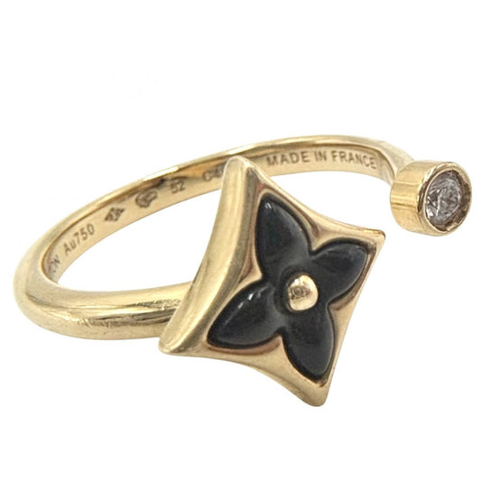 【開店SALE】 LOUIS VUITTON ルイヴィトン 指輪 モノグラム バーグ アクセサリー フォークリング 小物 ジュエリー K18ゴールド 約12号 ゴールド レディース 約3.3g【中古品】