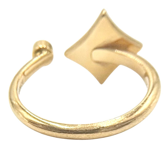 【開店SALE】 LOUIS VUITTON ルイヴィトン 指輪 モノグラム バーグ アクセサリー フォークリング 小物 ジュエリー K18ゴールド 約12号 ゴールド レディース 約3.3g【中古品】