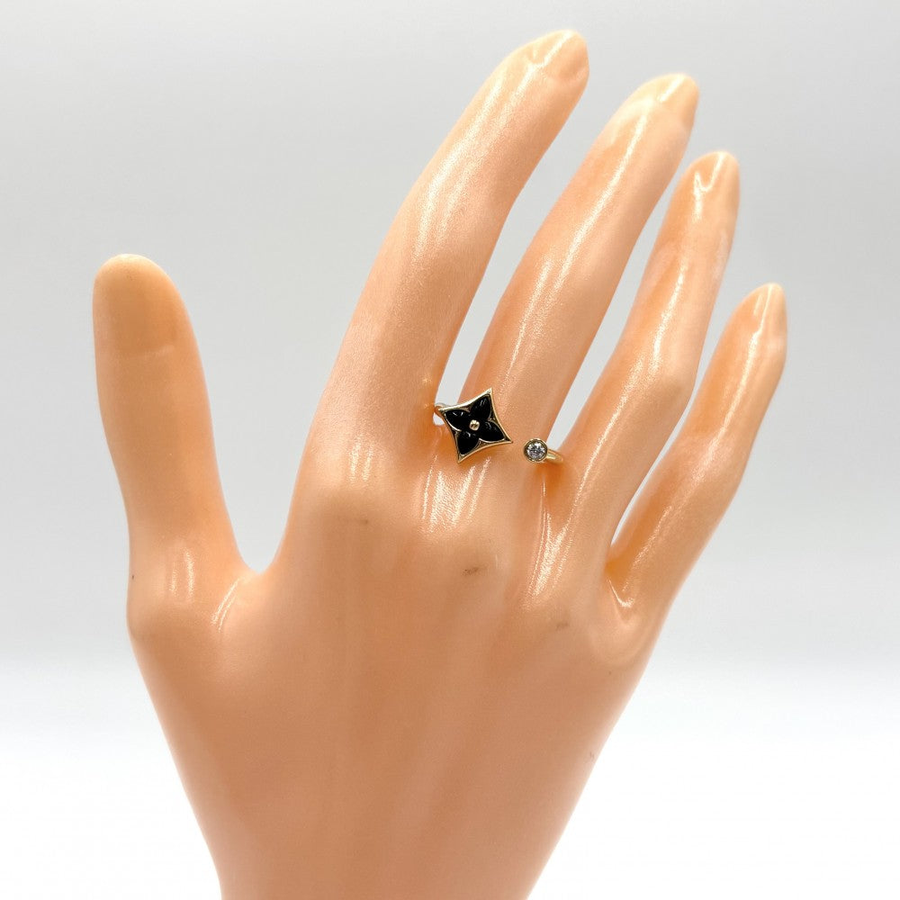 【開店SALE】 LOUIS VUITTON ルイヴィトン 指輪 モノグラム バーグ アクセサリー フォークリング 小物 ジュエリー K18ゴールド 約12号 ゴールド レディース 約3.3g【中古品】
