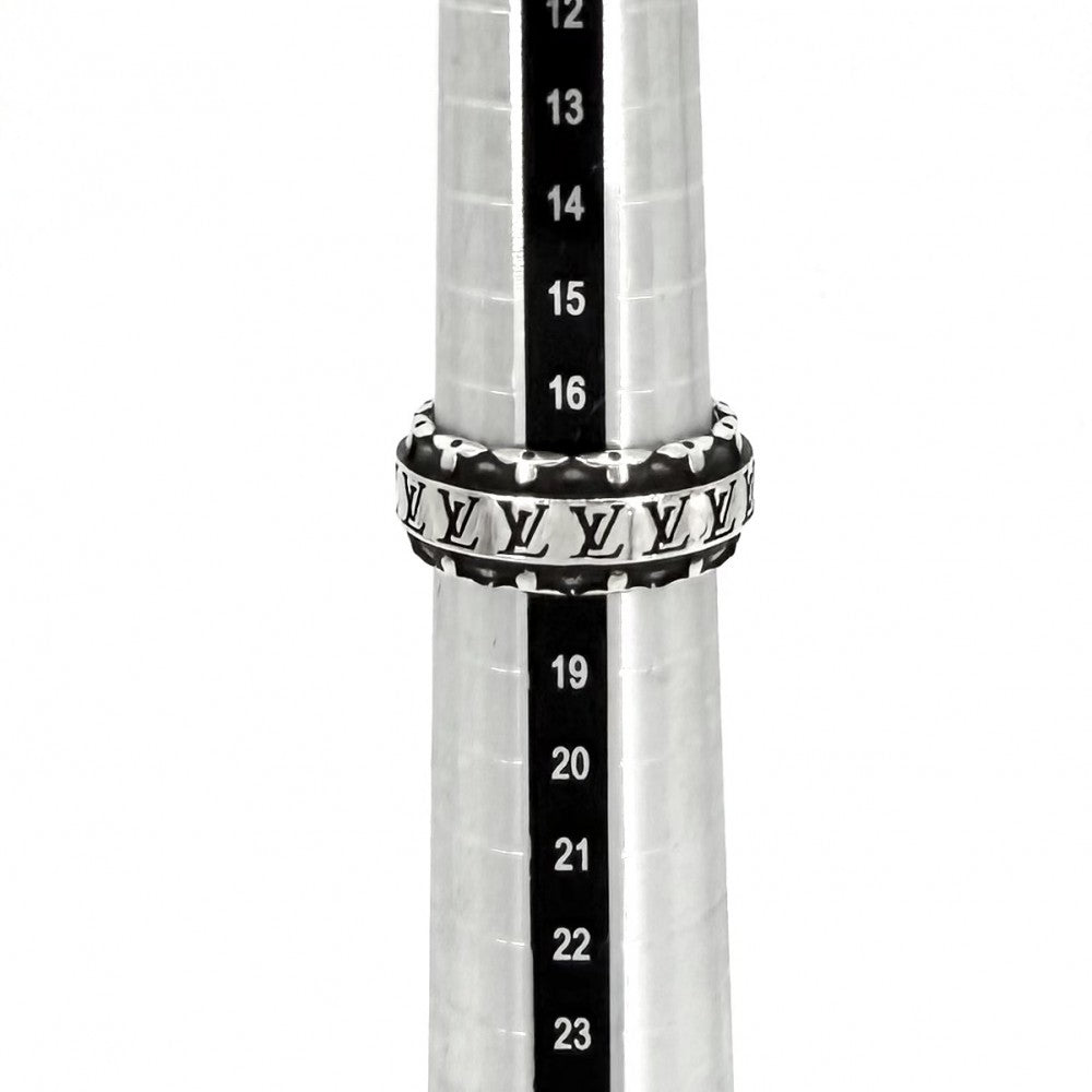 LOUIS VUITTON ルイヴィトン 指輪 リング・LVドリフト アクセサリー リング Sサイズ シルバー925 約17.5号 M0412S シルバー メンズ 約11.4g【中古品】