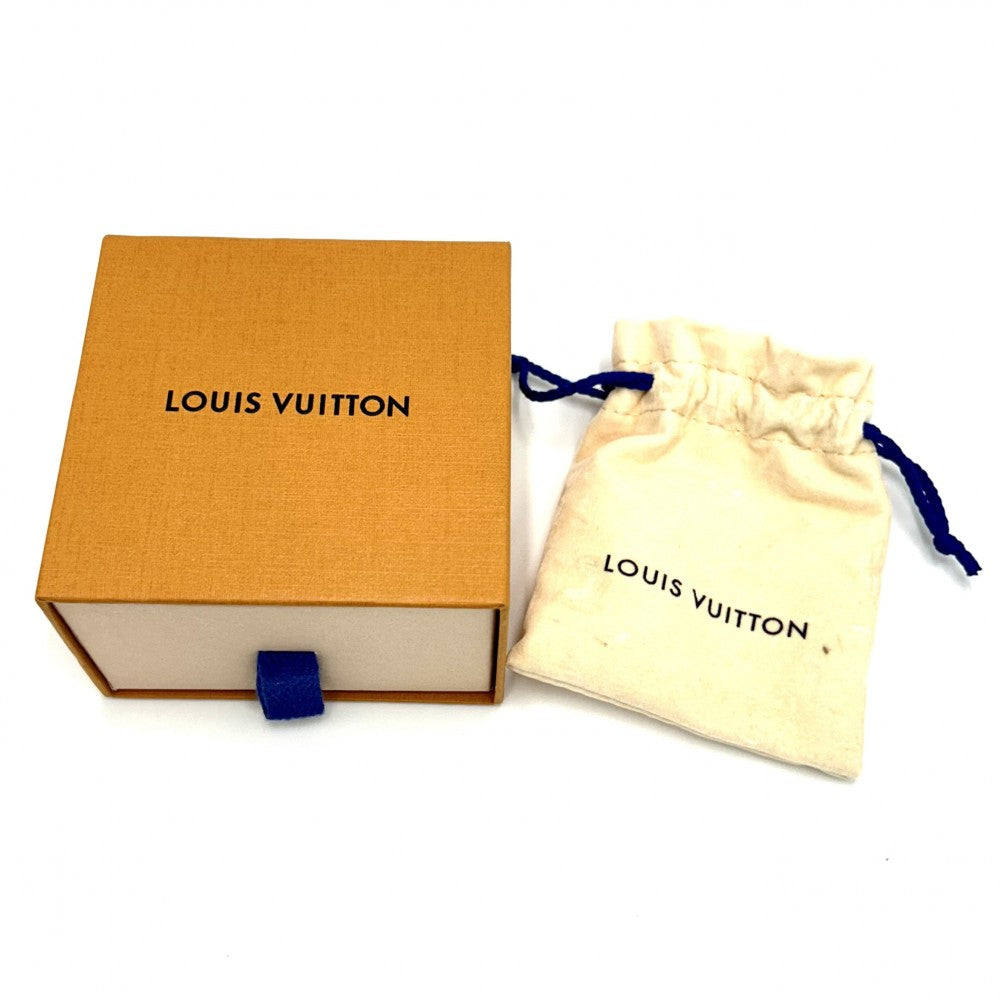 LOUIS VUITTON ルイヴィトン ブレスレット ブレスレ モノグラム チェーンストーン アクセサリー ホワイト M1042L ブラック 黒 シルバー メンズ 約51.9g【中古品】