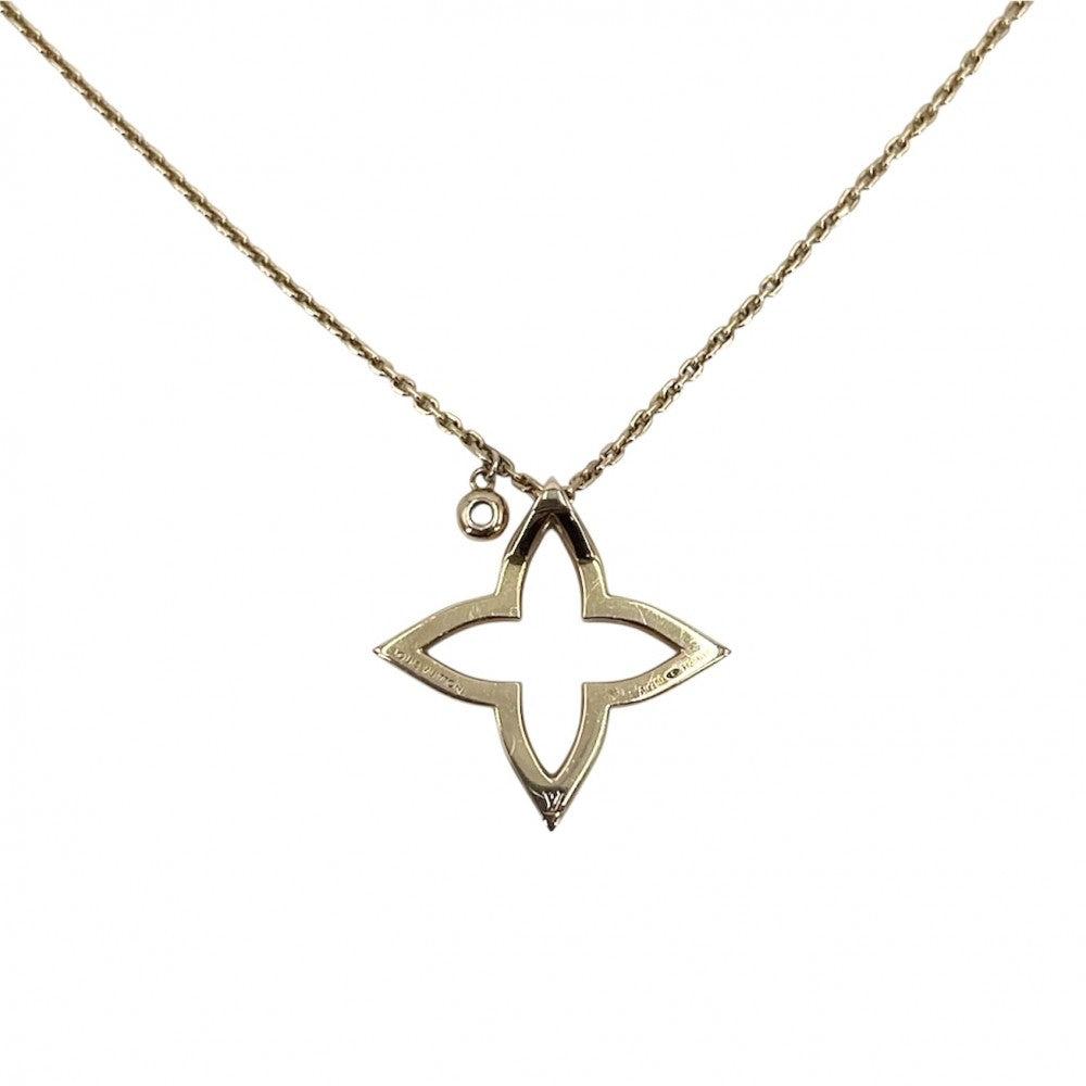 LOUIS VUITTON ルイヴィトン ネックレス ペンダント オンブレ ブロッサム アクセサリー ジュエリー 18金PG Au750 K18ピンクゴールド ダイヤモンド0.1ct Q03083 レディース 約6.2g【中古品】