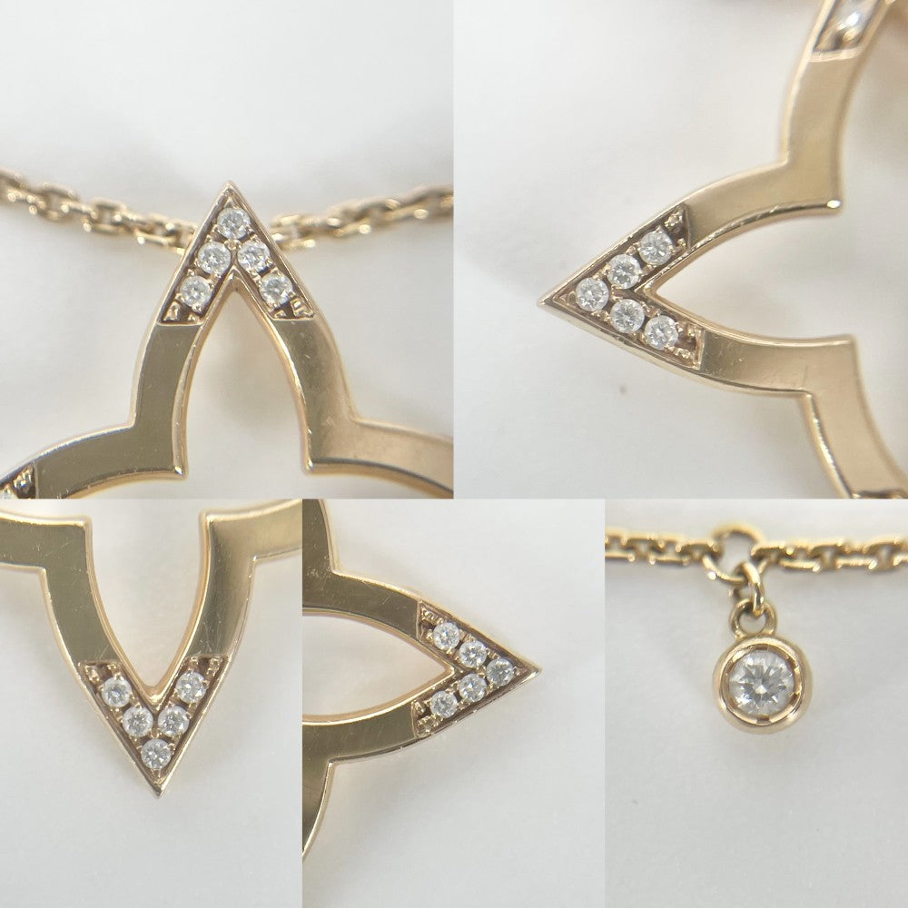 LOUIS VUITTON ルイヴィトン ネックレス ペンダント オンブレ ブロッサム アクセサリー ジュエリー 18金PG Au750 K18ピンクゴールド ダイヤモンド0.1ct Q03083 レディース 約6.2g【中古品】
