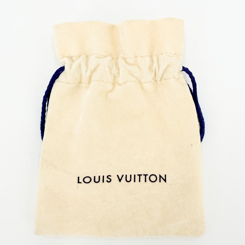 【開店SALE】 LOUIS VUITTON ルイヴィトン ネックレス モノグラムチェーン アクセサリー M00677 シルバー ブラック 黒 メンズ 約132.4g【中古品】