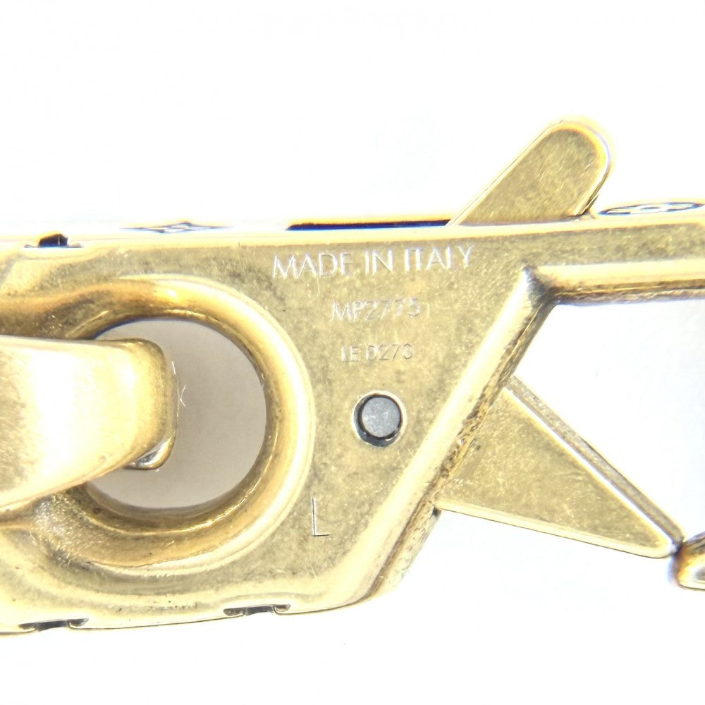 LOUIS VUITTON ルイヴィトン ブレスレット モノグラム ブラスレ・チェーンリンクス パッチーズ ストラス アクセサリー Lサイズ MP2775 マルチカラー ゴールド メンズ 約46.9g【中古品】