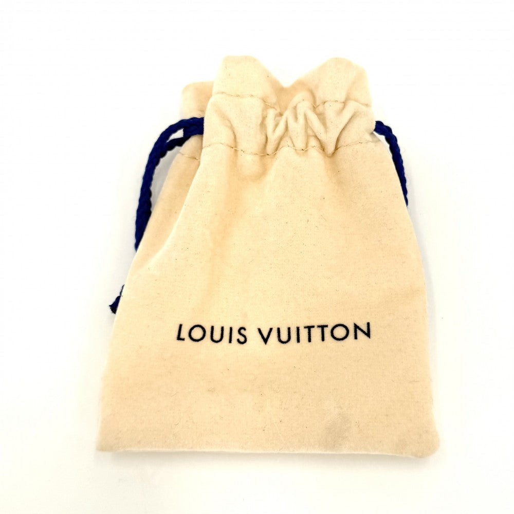 LOUIS VUITTON ルイヴィトン ネックレス レディLV アクセサリー 2連チェーン ラインストーン M01845 ゴールド レディース 約12.9g【中古品】