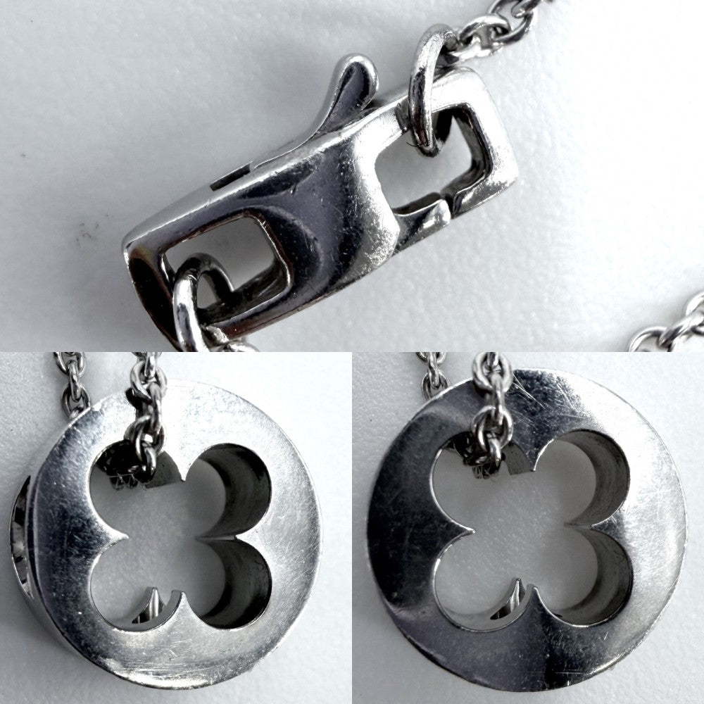 LOUIS VUITTON ルイヴィトン ネックレス パンダンティフ アンプラント アクセサリー ジュエリー 18金WG 750 K18ホワイトゴールド ダイヤモンド ユニセックス 約6.7g【中古品】