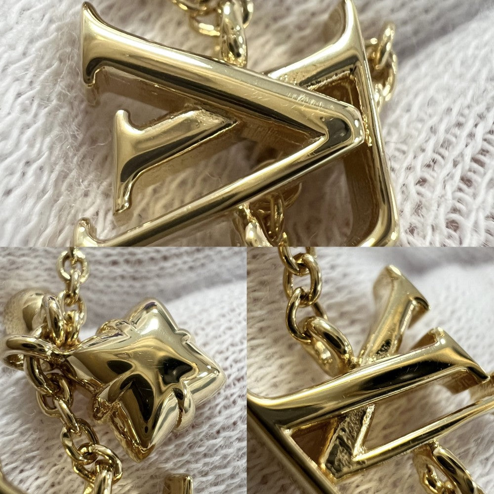 LOUIS VUITTON ルイヴィトン ブレスレット モノグラムフラワー ルルグラム アクセサリー M00801 ゴールド レディース 約5.0g【中古品】