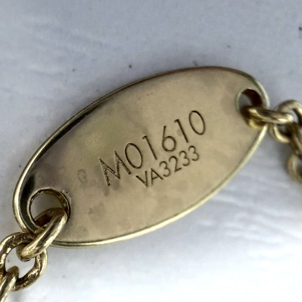 LOUIS VUITTON ルイヴィトン ネックレス ルイザ モノグラムフラワー アクセサリー M01610 レディース 約15.8g【中古品】