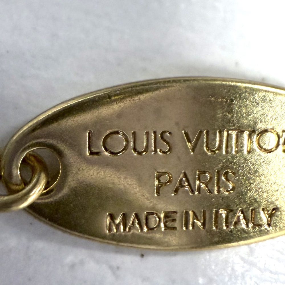 LOUIS VUITTON ルイヴィトン ネックレス ルイザ モノグラムフラワー アクセサリー M01610 レディース 約15.8g【中古品】