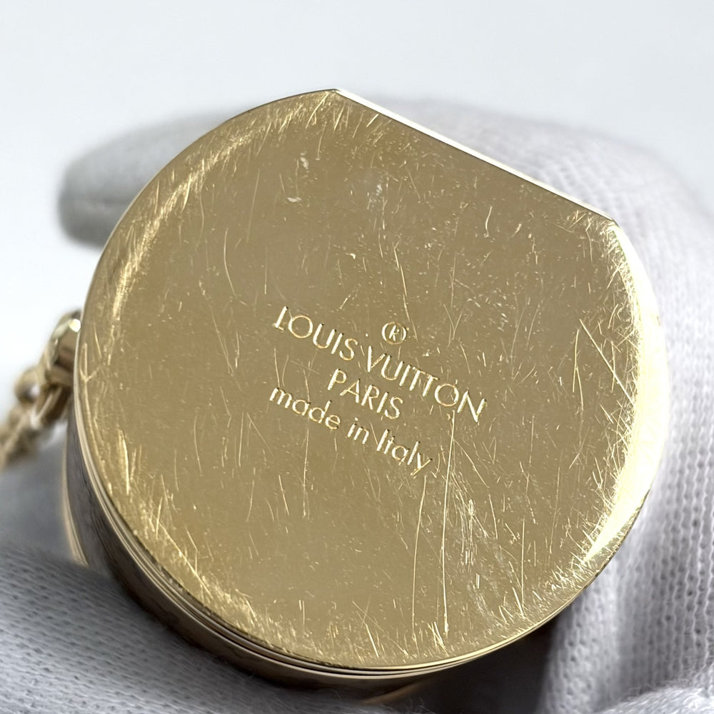 LOUIS VUITTON ルイヴィトン ネックレス マイクロ カンヌ モノグラムリバース アクセサリー バッグモチーフ GP モノグラムリバース M80253 レディース 約162.2g【中古品】