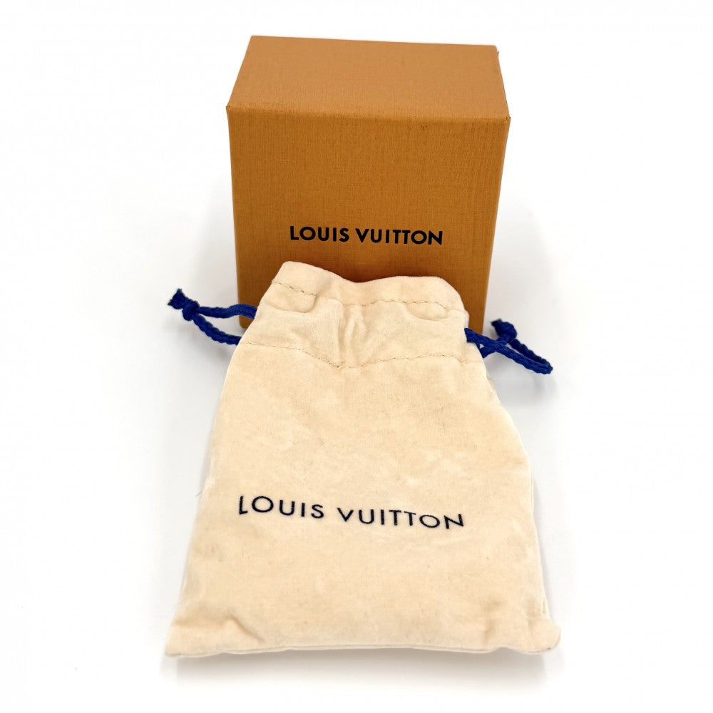 【開店SALE】 LOUIS VUITTON ルイヴィトン ネックレス モノグラムチェーン アクセサリー M00677 シルバー ブラック 黒 メンズ 約125.5g【中古品】