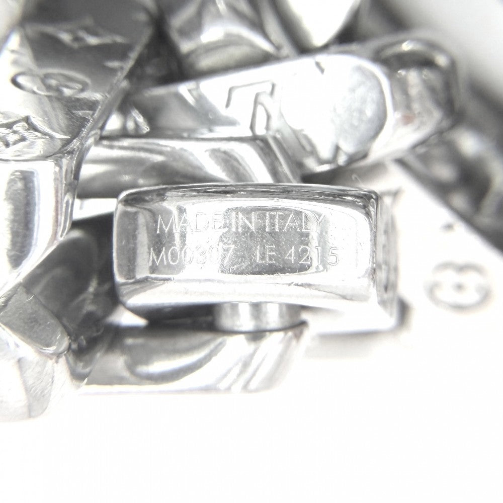 【開店SALE】 LOUIS VUITTON ルイヴィトン ネックレス チェーンモノグラム アクセサリー M00307 シルバー メンズ 約125.6g【中古品】