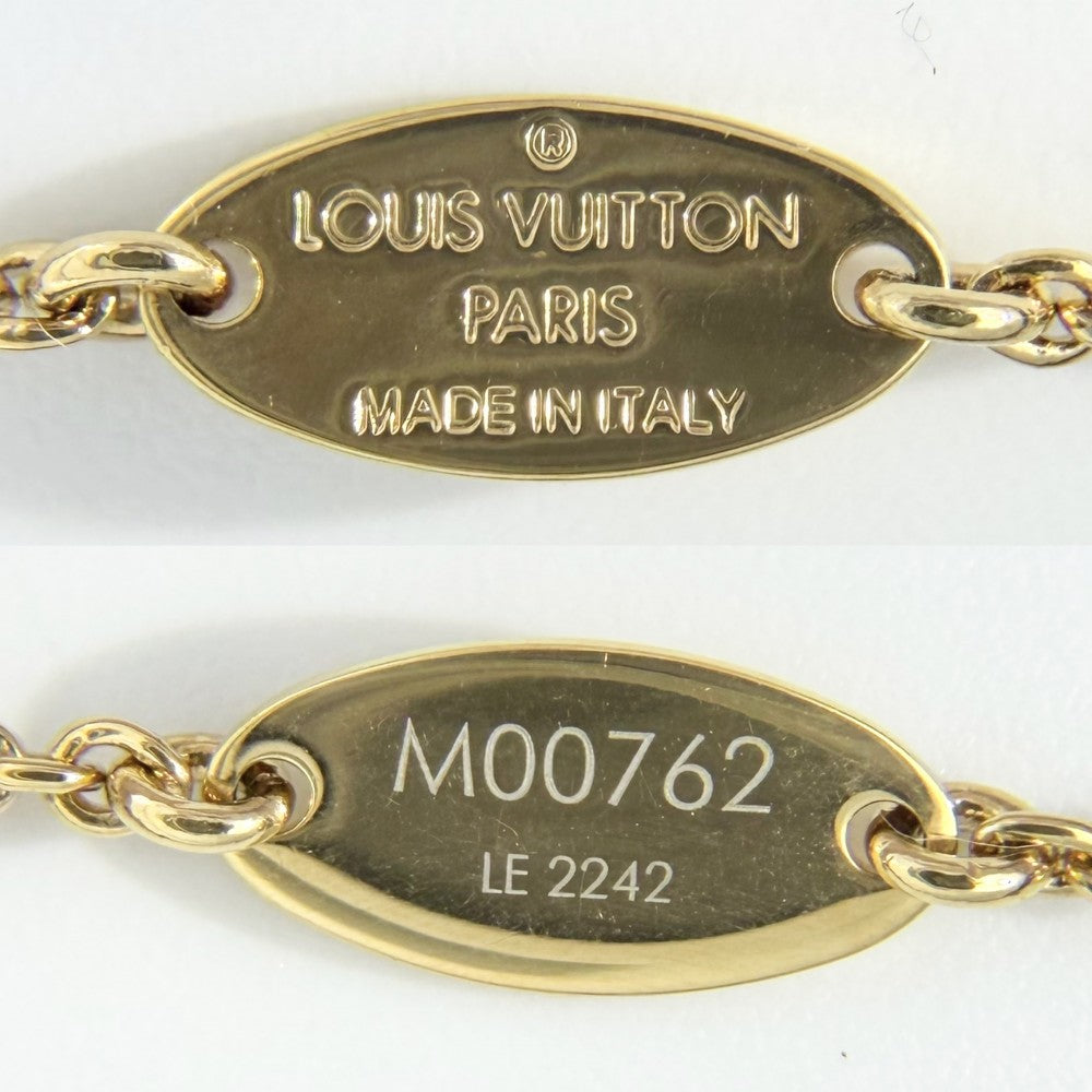 LOUIS VUITTON ルイヴィトン ネックレス コリエ・LV エクリプス アクセサリー ペンダント M00762 ゴールド ユニセックス 約6.2g【中古品】