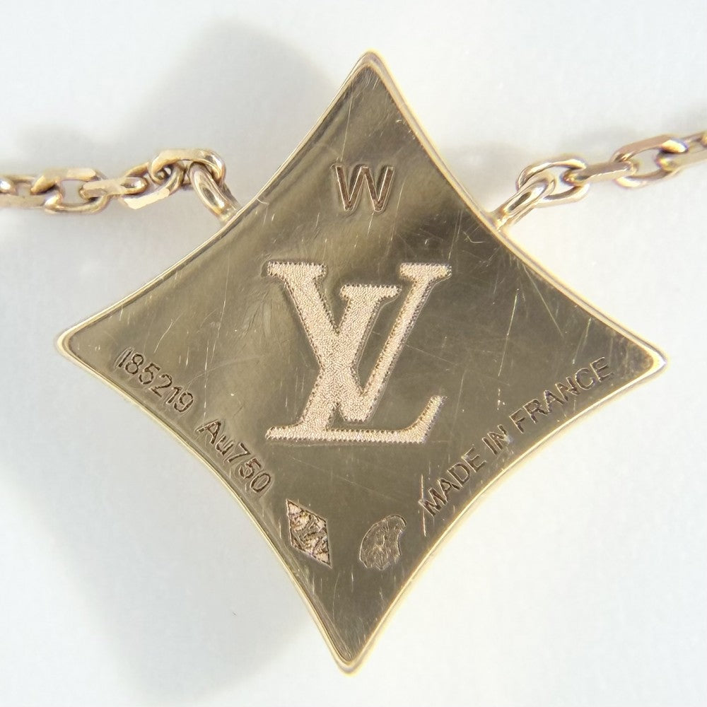 LOUIS VUITTON ルイヴィトン ネックレス モノグラム ペンダント カラー ブロッサム BB アクセサリー 18金PG Au750 ジュエリー K18ピンクゴールド ダイヤモンド0.04ct Q93892 ゴールド レディース 約3.8g【中古品】