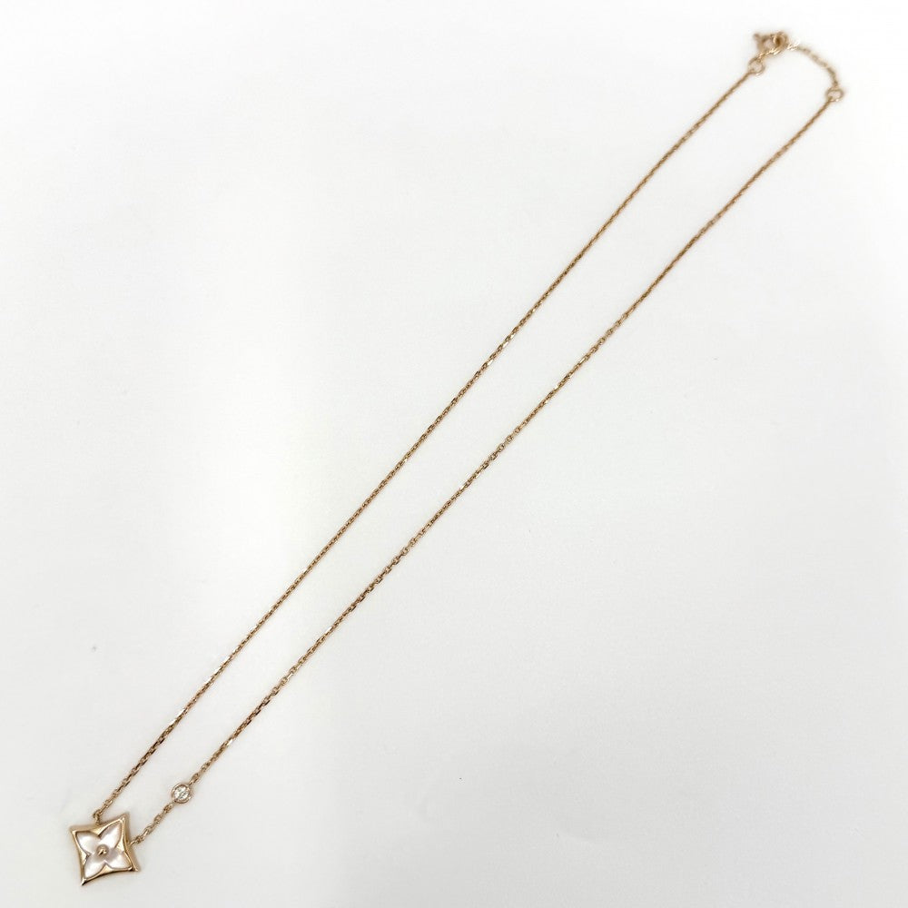 LOUIS VUITTON ルイヴィトン ネックレス モノグラム ペンダント カラー ブロッサム BB アクセサリー 18金PG Au750 ジュエリー K18ピンクゴールド ダイヤモンド0.04ct Q93892 ゴールド レディース 約3.8g【中古品】