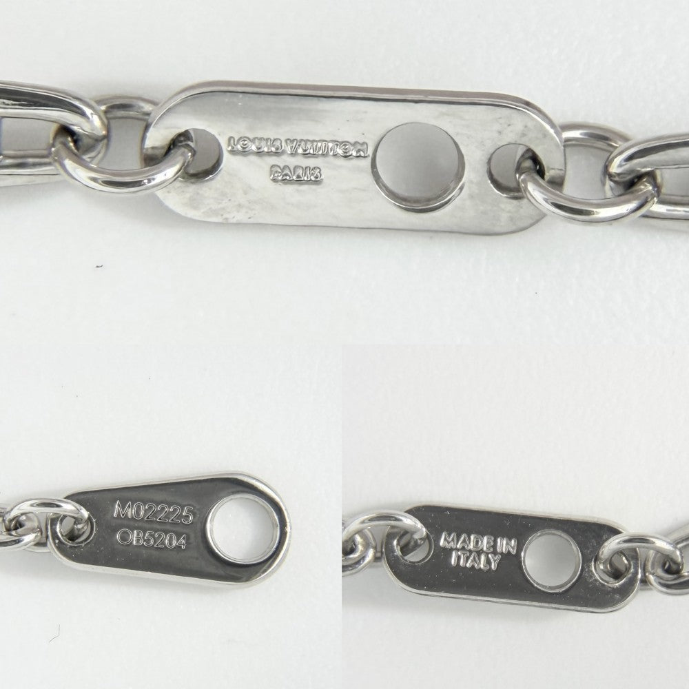 【開店SALE】 LOUIS VUITTON ルイヴィトン ネックレス LVスピード アクセサリー M02225 シルバー メンズ 約10.6g【中古品】