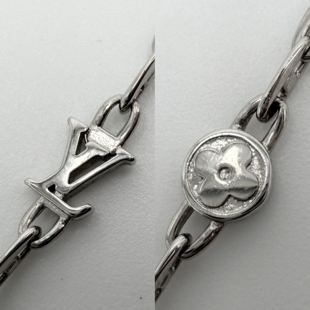 【開店SALE】 LOUIS VUITTON ルイヴィトン ネックレス LVスピード アクセサリー M02225 シルバー メンズ 約10.6g【中古品】
