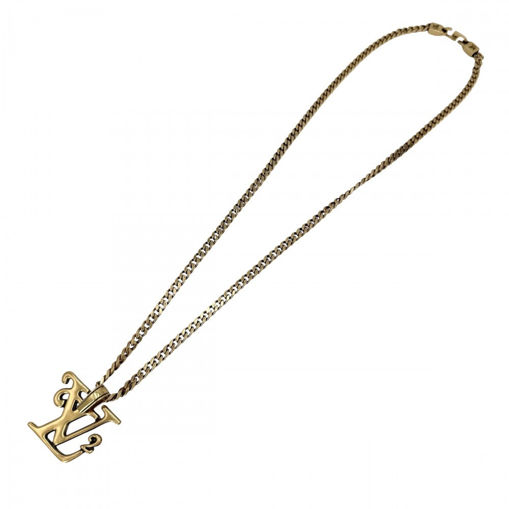 LOUIS VUITTON ルイヴィトン ネックレス ルイヴィトン × NIGO コリエ スクエアード LV アクセサリー ペンダント MP2692 ゴールド メンズ 約45.4g【中古品】