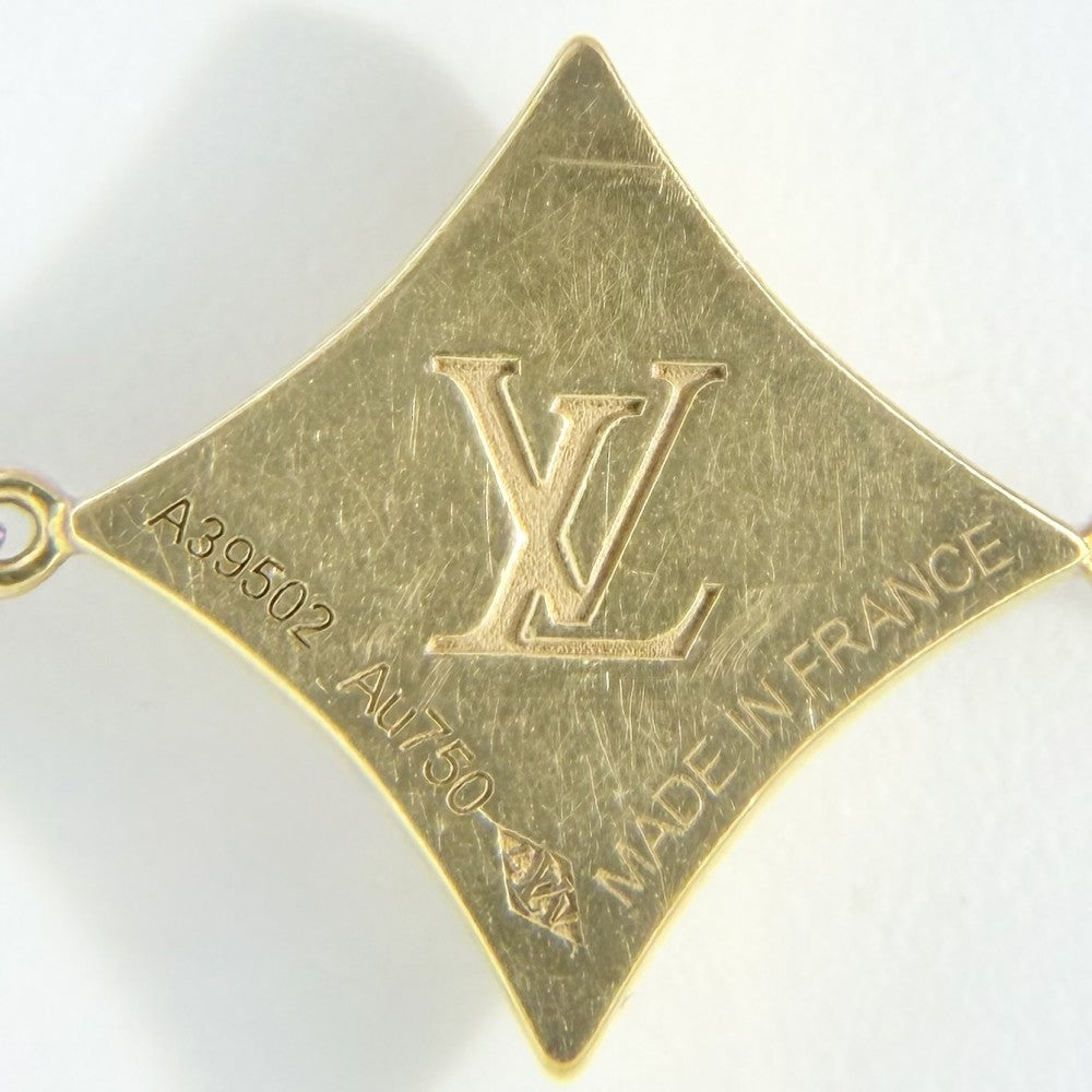 LOUIS VUITTON ルイヴィトン ブレスレット スター ブロッサム BB アクセサリー ジュエリー K18イエローゴールド ダイヤモンド0.04ct Q95677 ゴールド ブラック 黒 レディース 約3.0g【中古品】