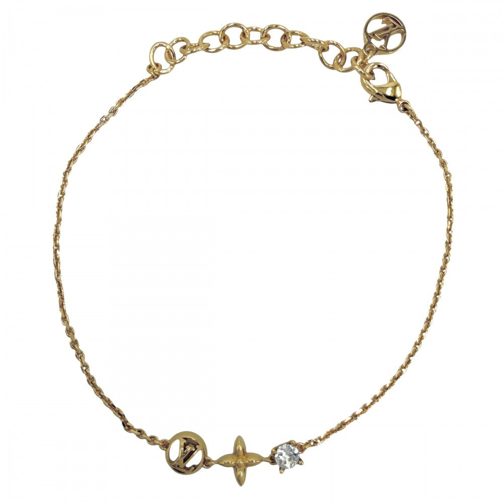 LOUIS VUITTON ルイヴィトン ブレスレット プティ ルイ アクセサリー M00374 ゴールド レディース 約2.5g【中古品】