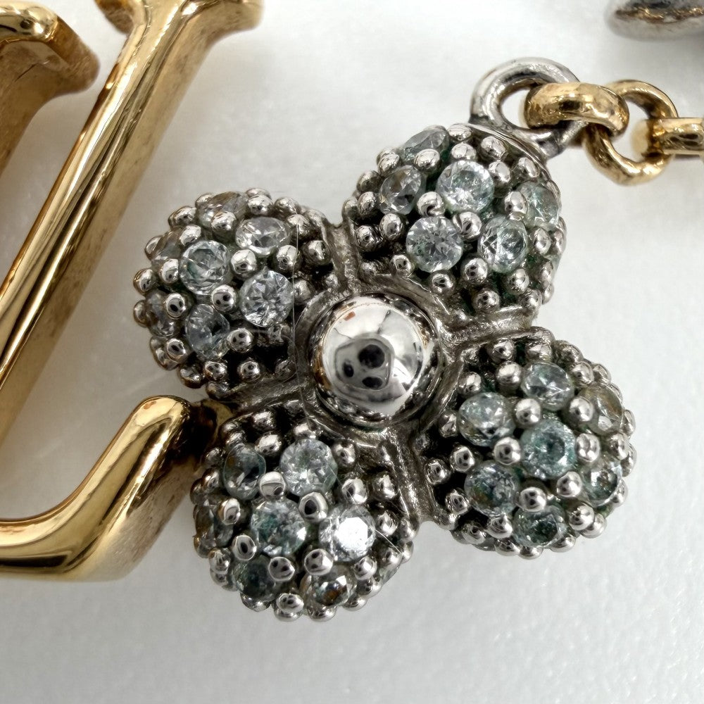 LOUIS VUITTON ルイヴィトン ネックレス LV グラム パンダント アクセサリー ペンダント M01265 ゴールド シルバー レディース 約7.7g【中古品】