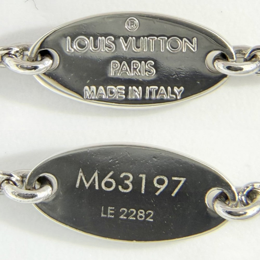 LOUIS VUITTON ルイヴィトン ネックレス エセンシャルV ペンダント アクセサリー メンズ レディース 男女兼用 M63197 シルバー ユニセックス 約9.3g【中古品】